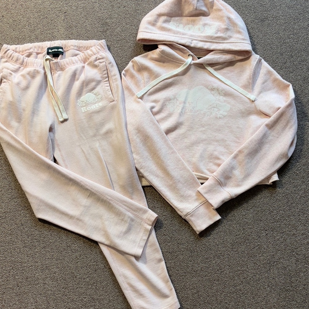 Roots Bundle: Pink Hoodie and Joggers Set